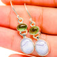 Blue Lace Agate Earrings handcrafted by Ana Silver Co - EARR421077
