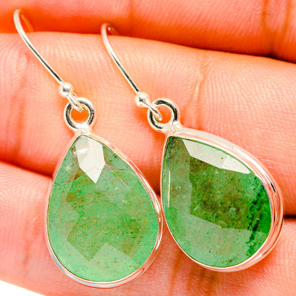 Green Aventurine Earrings handcrafted by Ana Silver Co - EARR421080