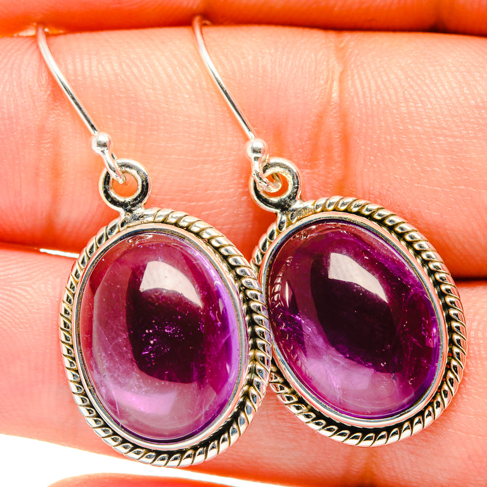 Amethyst Earrings handcrafted by Ana Silver Co - EARR421082