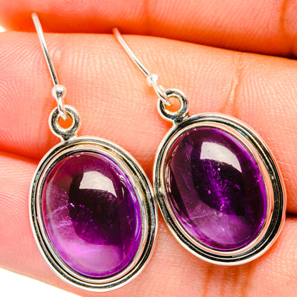 Amethyst Earrings handcrafted by Ana Silver Co - EARR421086