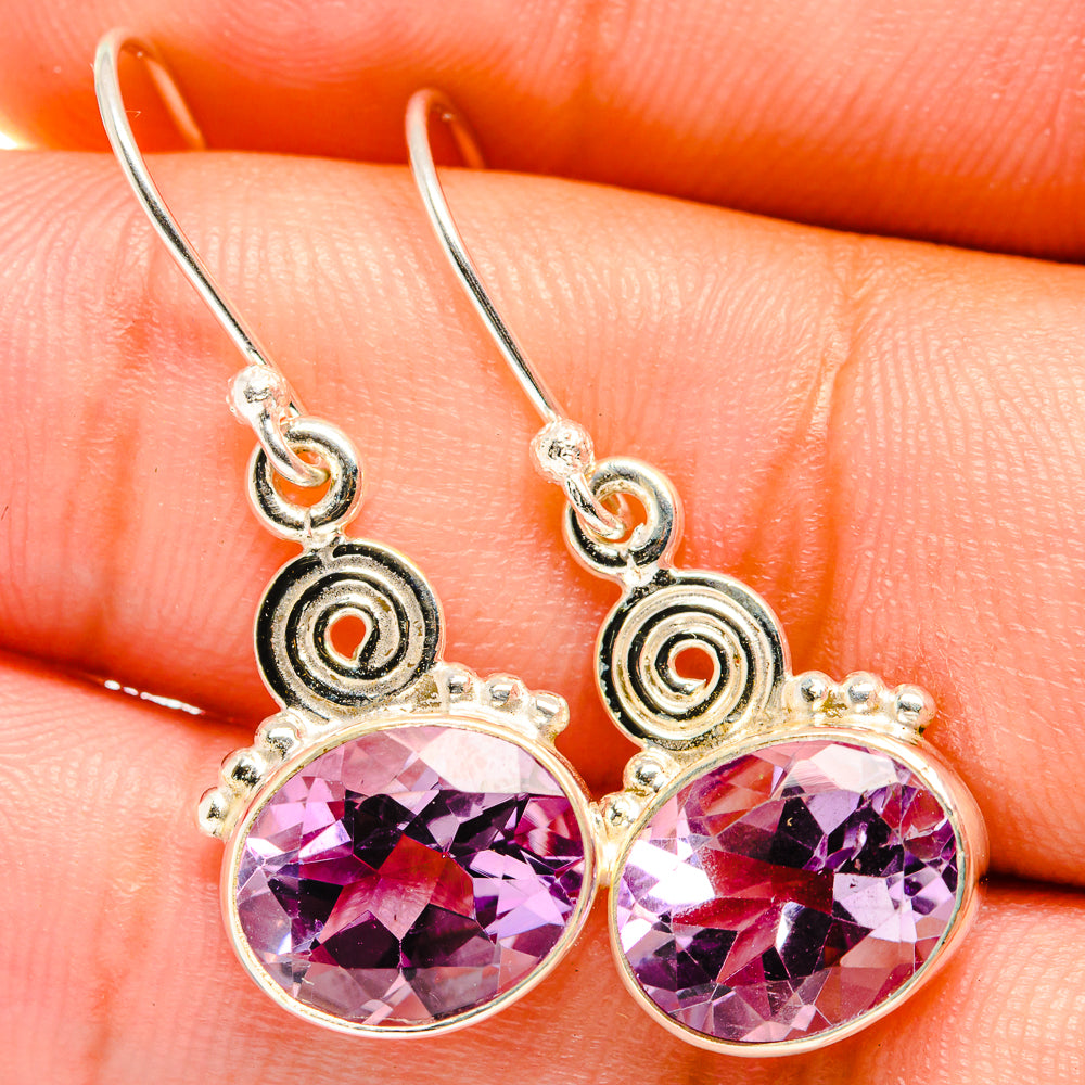 Amethyst Earrings handcrafted by Ana Silver Co - EARR421089