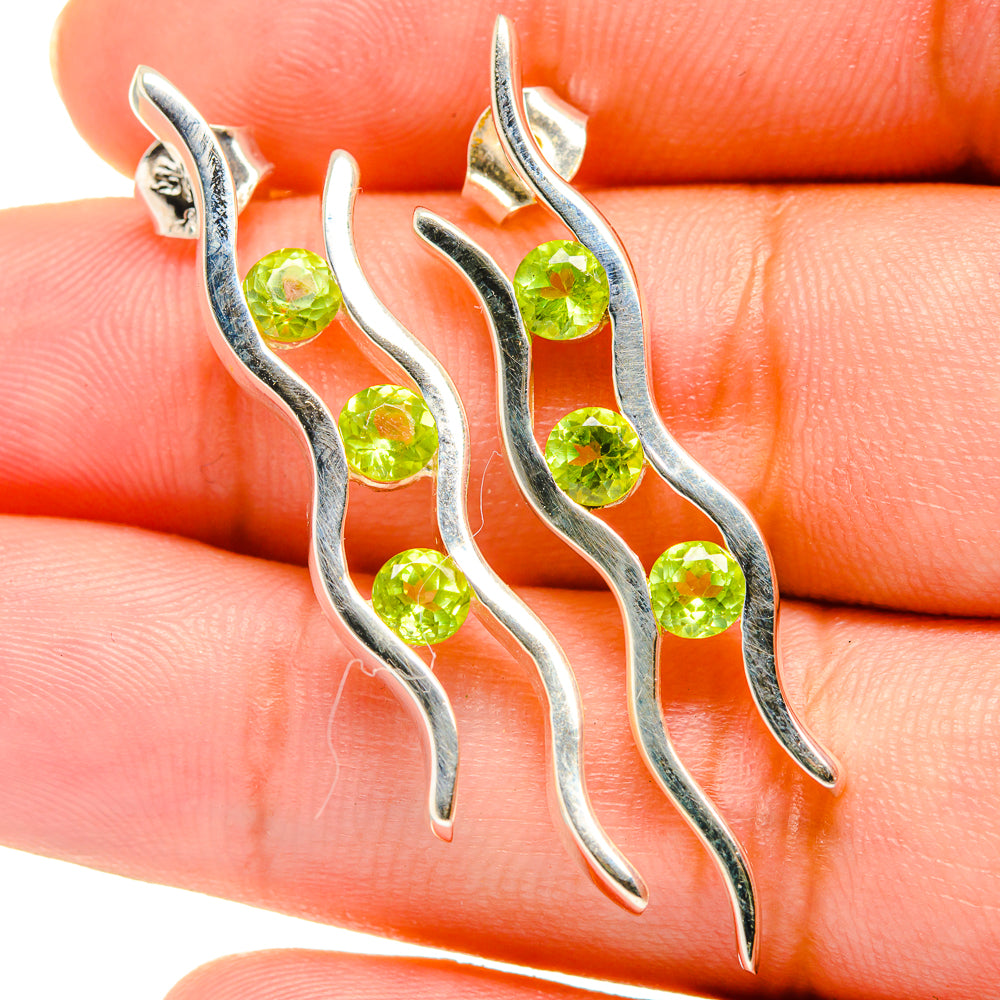 Peridot Earrings handcrafted by Ana Silver Co - EARR421094