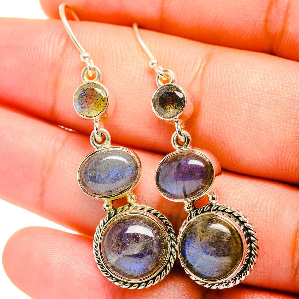 Labradorite Earrings handcrafted by Ana Silver Co - EARR421097