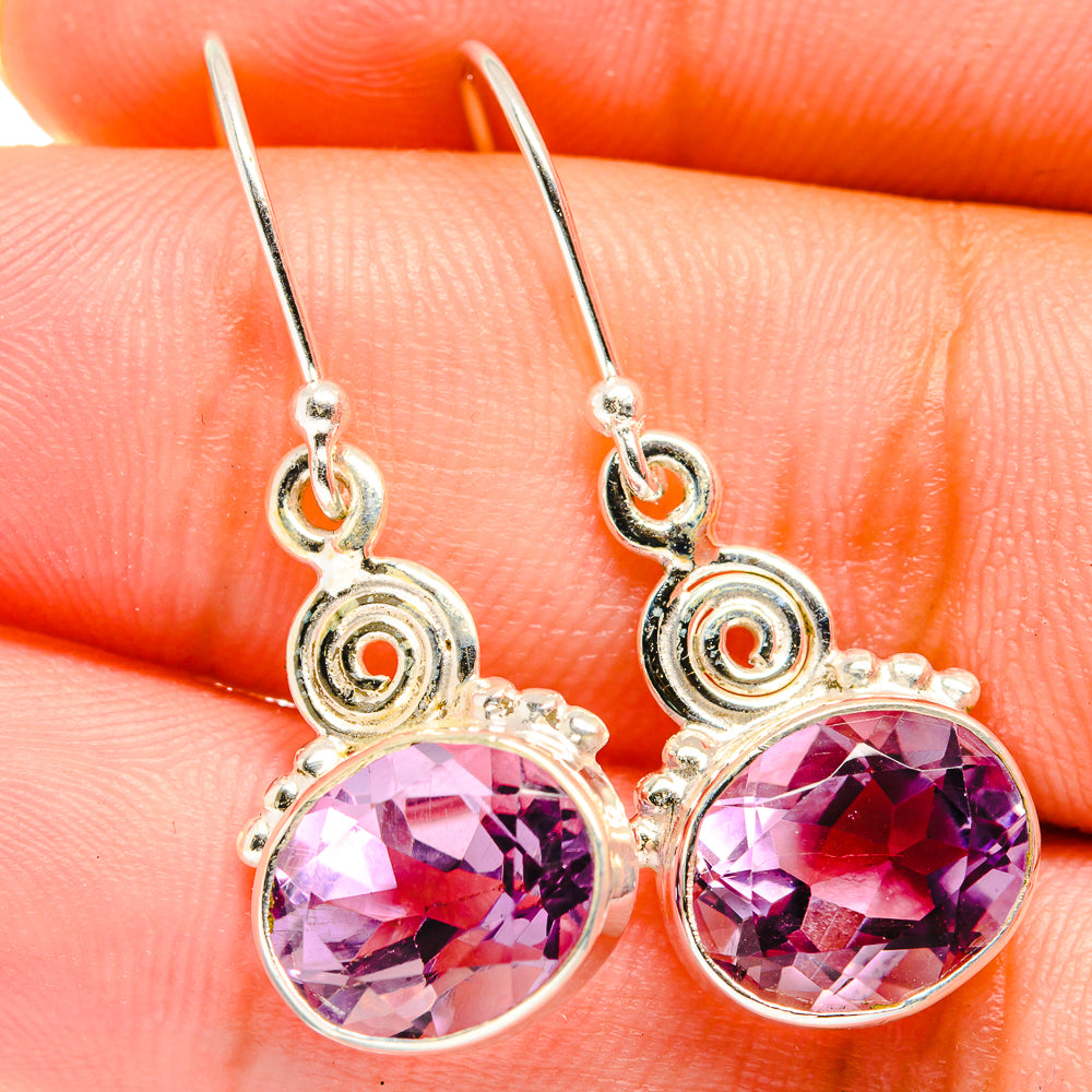 Amethyst Earrings handcrafted by Ana Silver Co - EARR421104