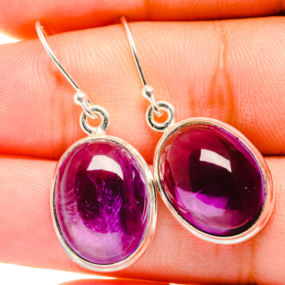 Amethyst Earrings handcrafted by Ana Silver Co - EARR421108