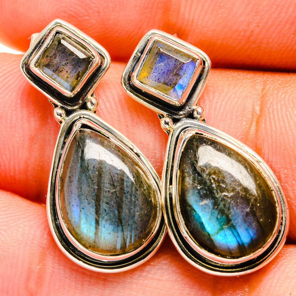 Labradorite Earrings handcrafted by Ana Silver Co - EARR421113