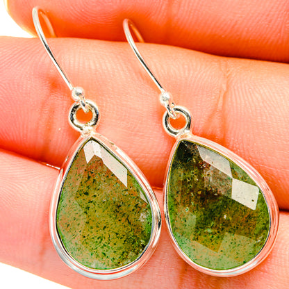 Green Aventurine Earrings handcrafted by Ana Silver Co - EARR421116