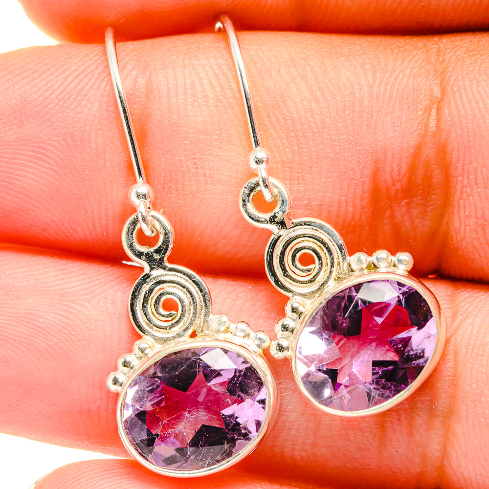 Amethyst Earrings handcrafted by Ana Silver Co - EARR421117