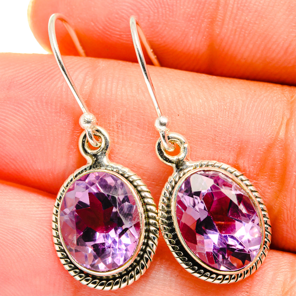 Amethyst Earrings handcrafted by Ana Silver Co - EARR421124