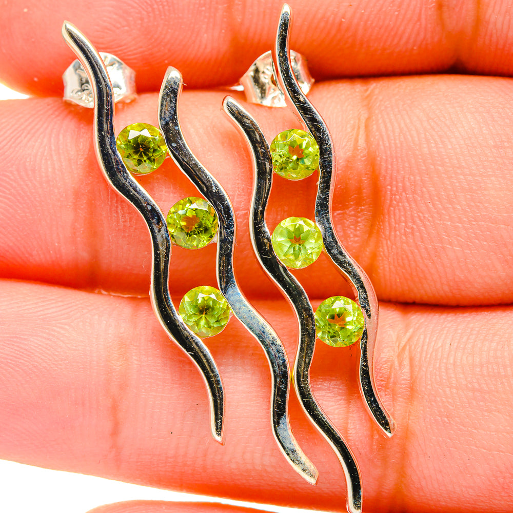 Peridot Earrings handcrafted by Ana Silver Co - EARR421129