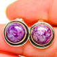 Charoite Earrings handcrafted by Ana Silver Co - EARR421142