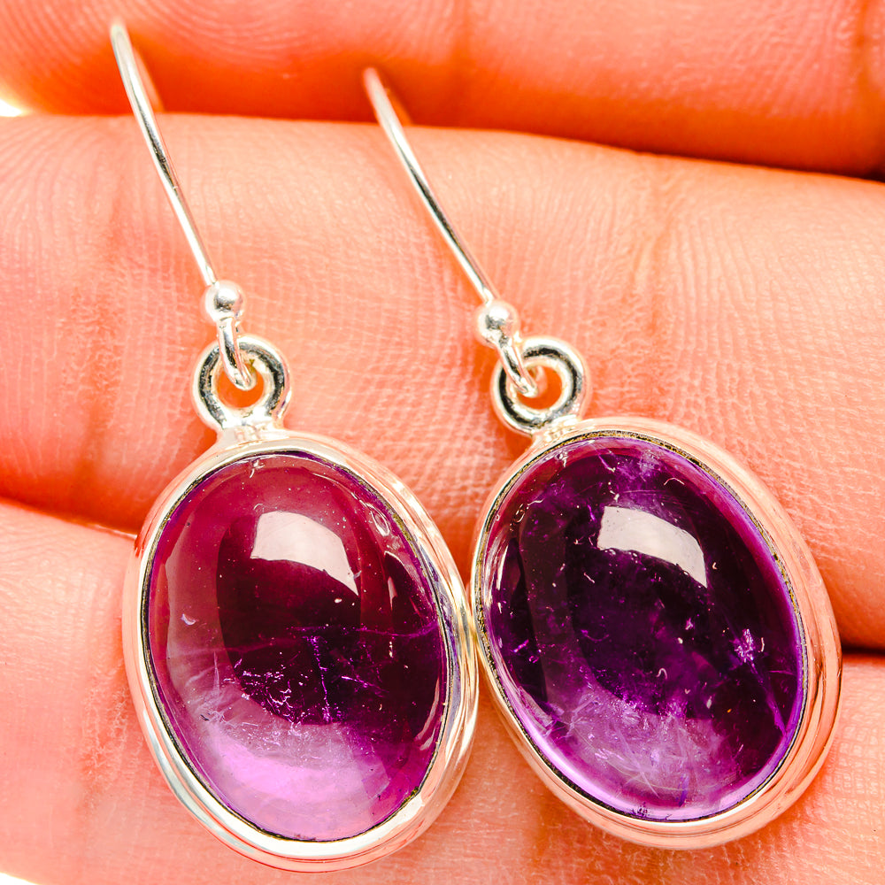 Amethyst Earrings handcrafted by Ana Silver Co - EARR421156