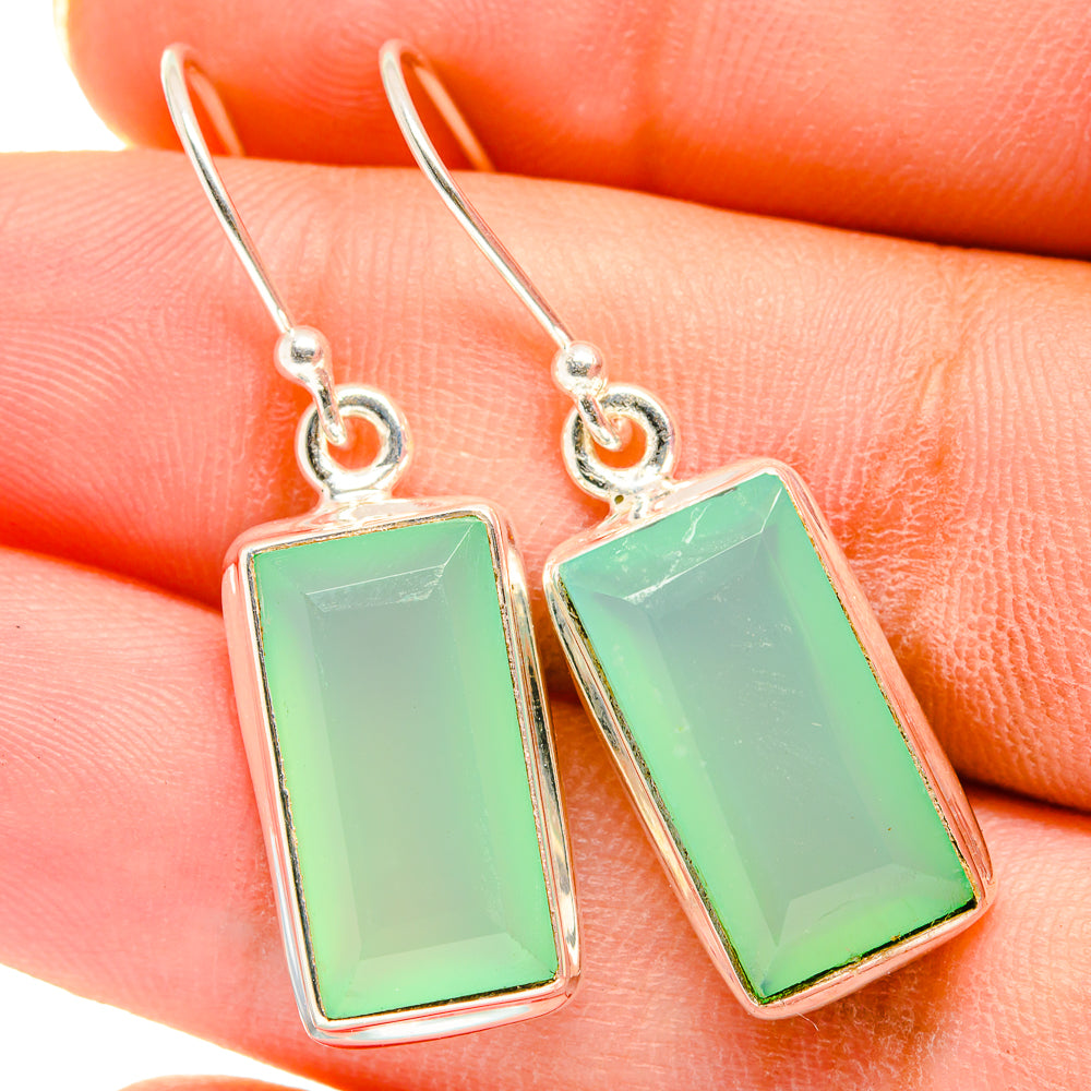 Prehnite Earrings handcrafted by Ana Silver Co - EARR421164