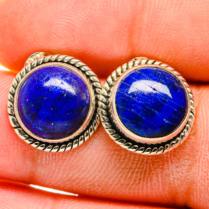 Lapis Lazuli Earrings handcrafted by Ana Silver Co - EARR421168