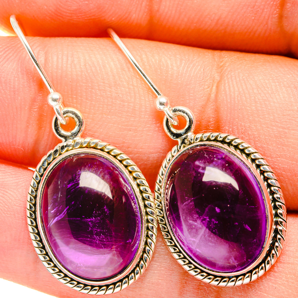 Amethyst Earrings handcrafted by Ana Silver Co - EARR421179