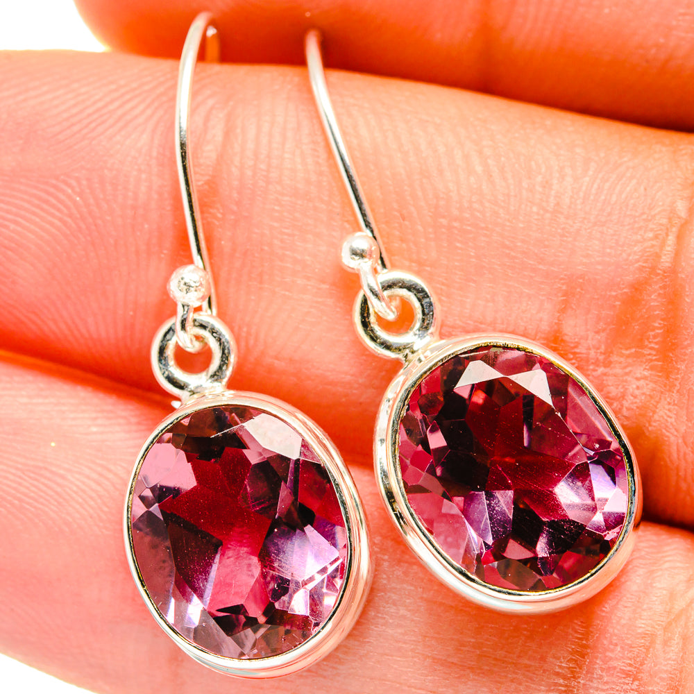 Color Change Alexandrite (lab.) Earrings handcrafted by Ana Silver Co - EARR421192