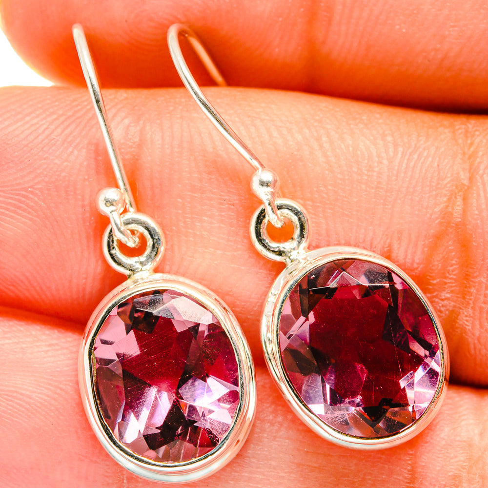 Color Change Alexandrite (lab.) Earrings handcrafted by Ana Silver Co - EARR421194