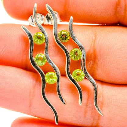 Peridot Earrings handcrafted by Ana Silver Co - EARR421208