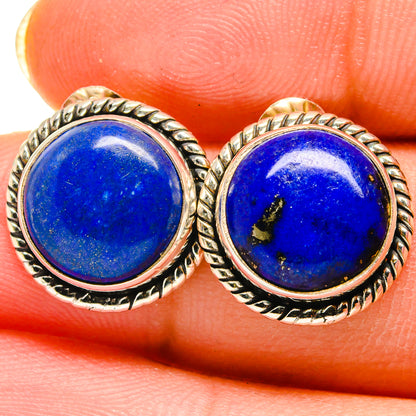 Lapis Lazuli Earrings handcrafted by Ana Silver Co - EARR421226