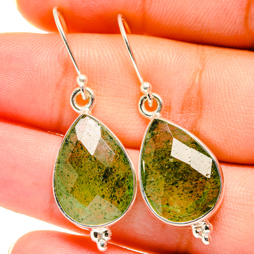 Green Aventurine Earrings handcrafted by Ana Silver Co - EARR421241