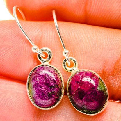 Ruby Zoisite Earrings handcrafted by Ana Silver Co - EARR421243