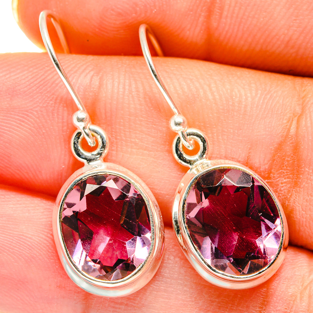 Color Change Alexandrite (lab.) Earrings handcrafted by Ana Silver Co - EARR421245