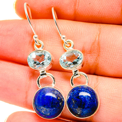 Lapis Lazuli Earrings handcrafted by Ana Silver Co - EARR421254