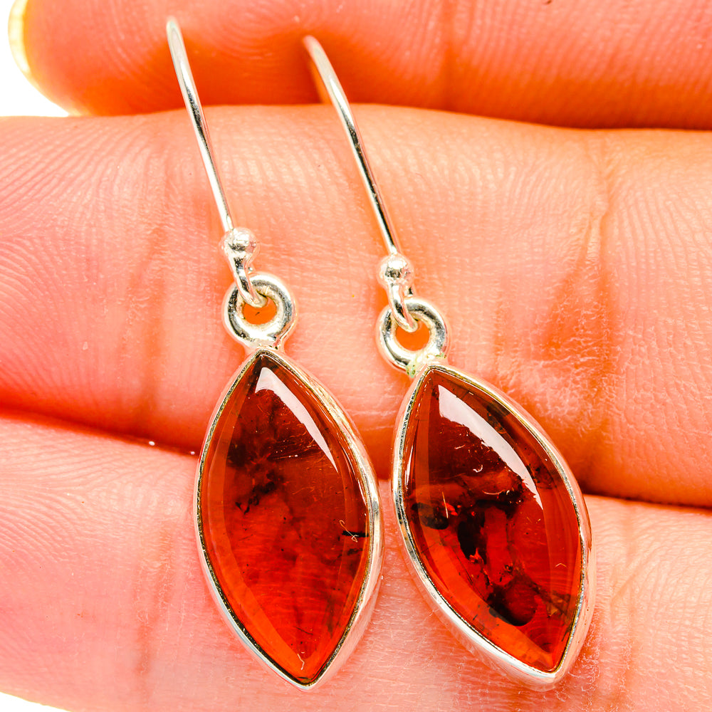 Baltic Amber Earrings handcrafted by Ana Silver Co - EARR421255