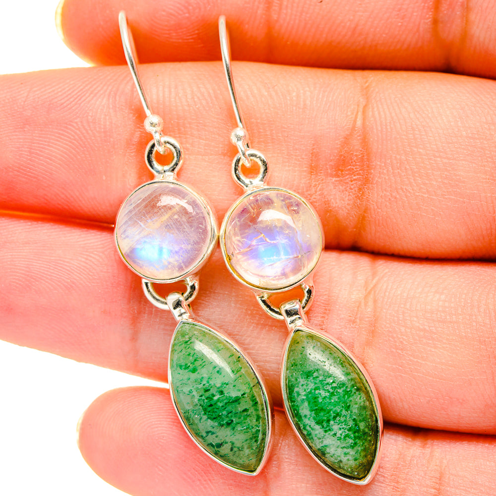 Green Aventurine Earrings handcrafted by Ana Silver Co - EARR421262