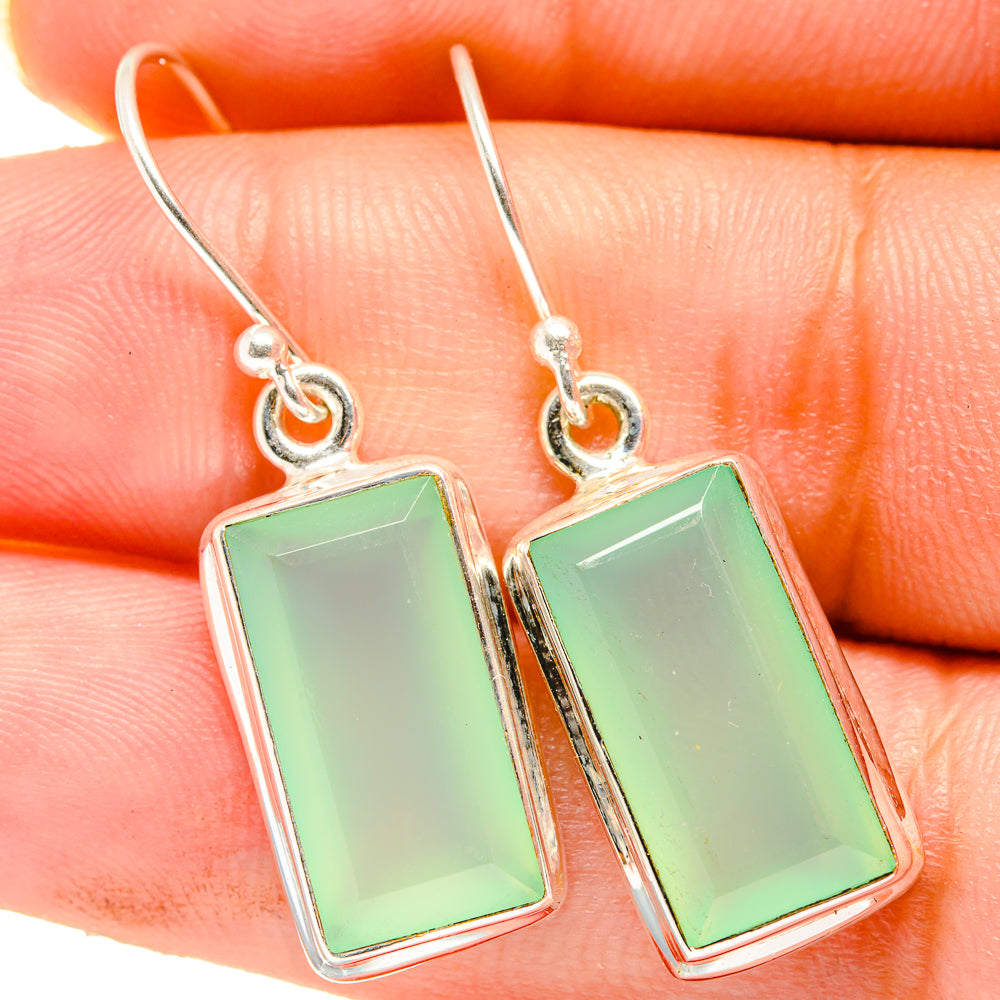 Prehnite Earrings handcrafted by Ana Silver Co - EARR421271