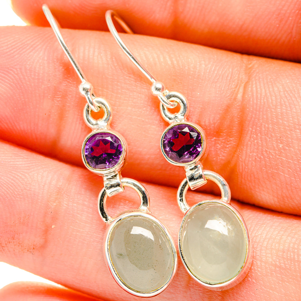 Prehnite Earrings handcrafted by Ana Silver Co - EARR421283