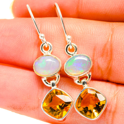 Citrine Earrings handcrafted by Ana Silver Co - EARR421285