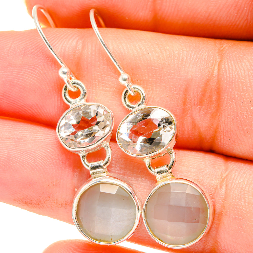 Moonstone Earrings handcrafted by Ana Silver Co - EARR421292