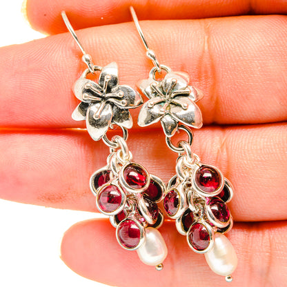Garnet Earrings handcrafted by Ana Silver Co - EARR421299