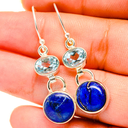 Lapis Lazuli Earrings handcrafted by Ana Silver Co - EARR421302