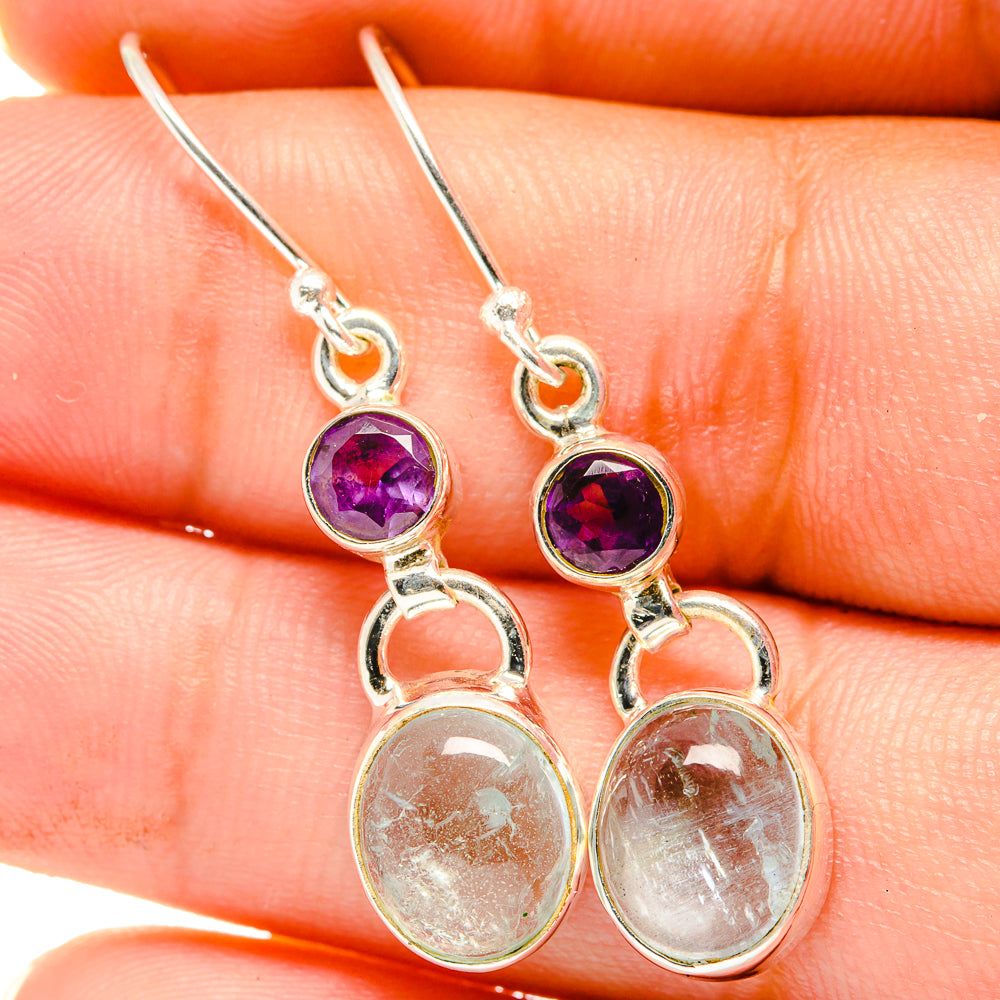 Aquamarine Earrings handcrafted by Ana Silver Co - EARR421311