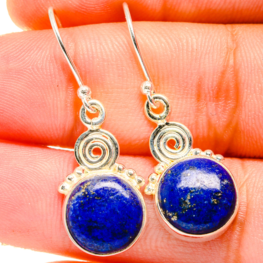 Lapis Lazuli Earrings handcrafted by Ana Silver Co - EARR421317