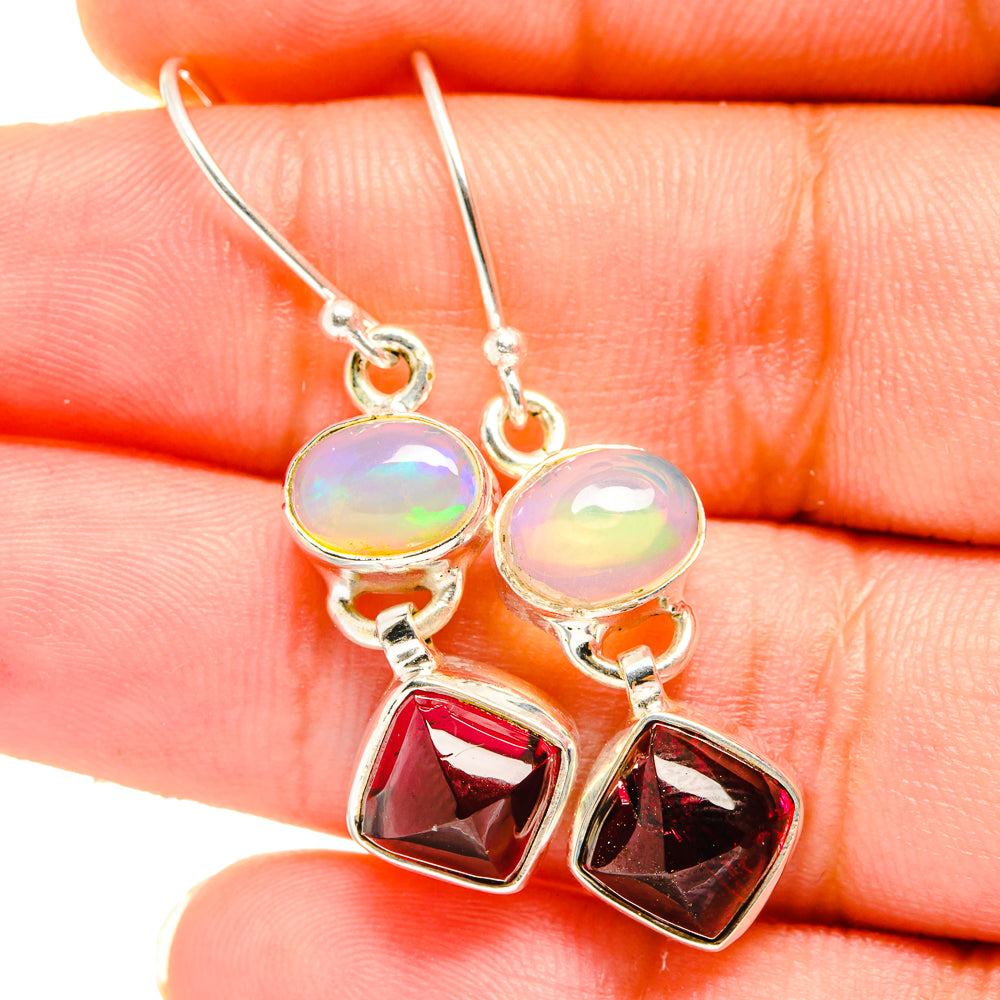 Garnet Earrings handcrafted by Ana Silver Co - EARR421325