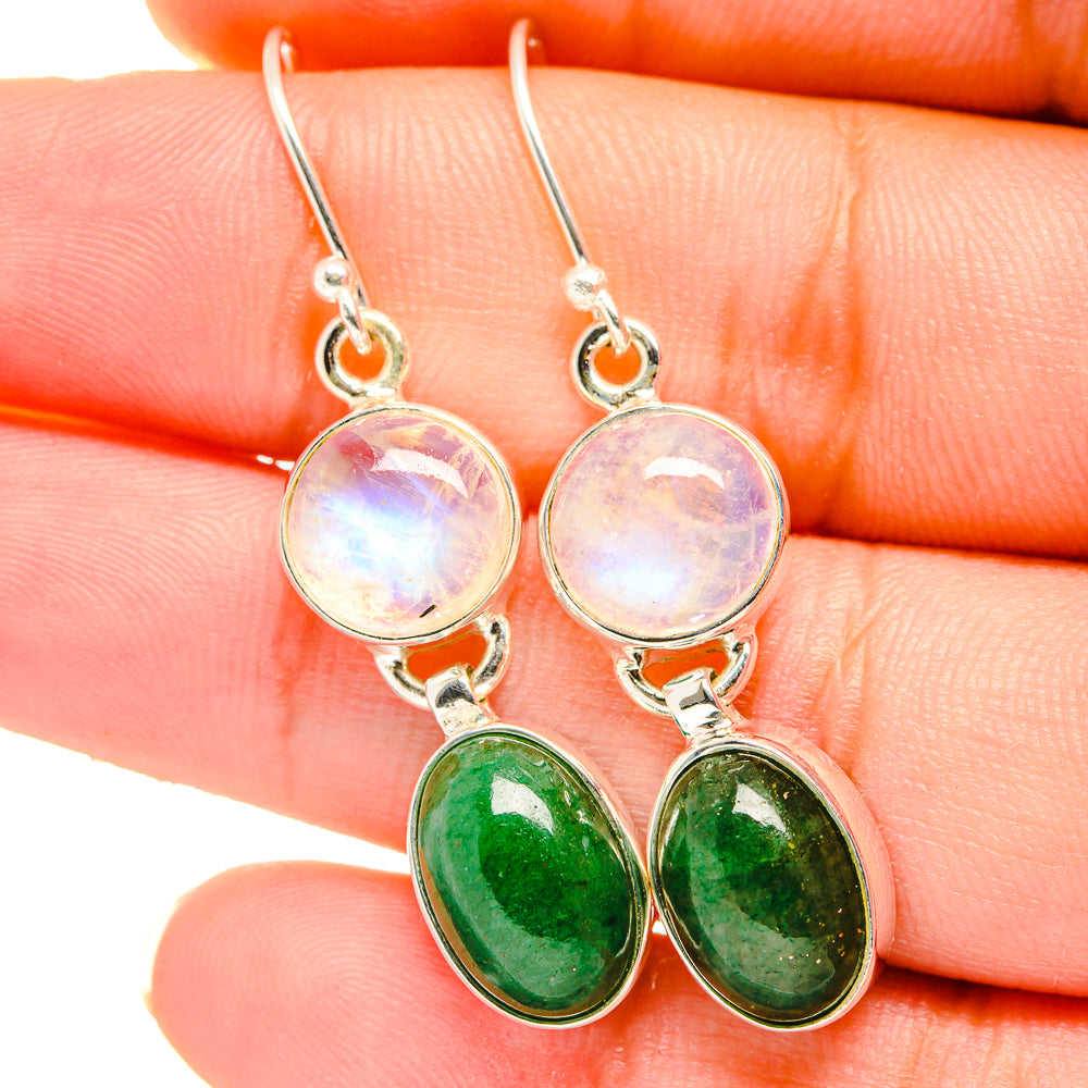 Green Aventurine Earrings handcrafted by Ana Silver Co - EARR421327