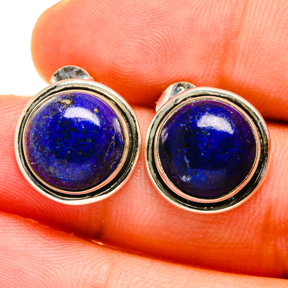 Lapis Lazuli Earrings handcrafted by Ana Silver Co - EARR421334