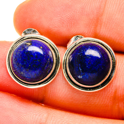 Lapis Lazuli Earrings handcrafted by Ana Silver Co - EARR421334