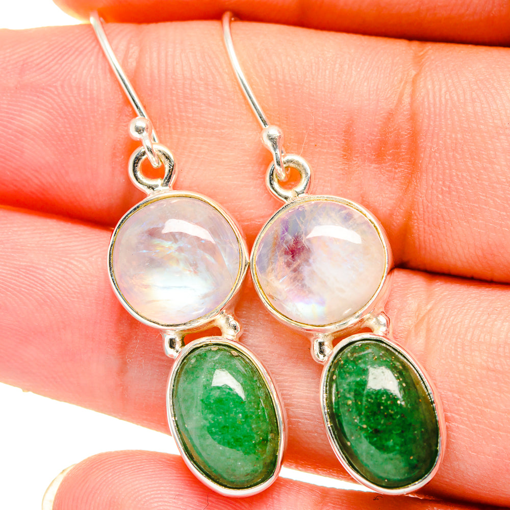 Green Aventurine Earrings handcrafted by Ana Silver Co - EARR421343