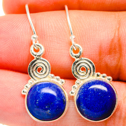 Lapis Lazuli Earrings handcrafted by Ana Silver Co - EARR421346