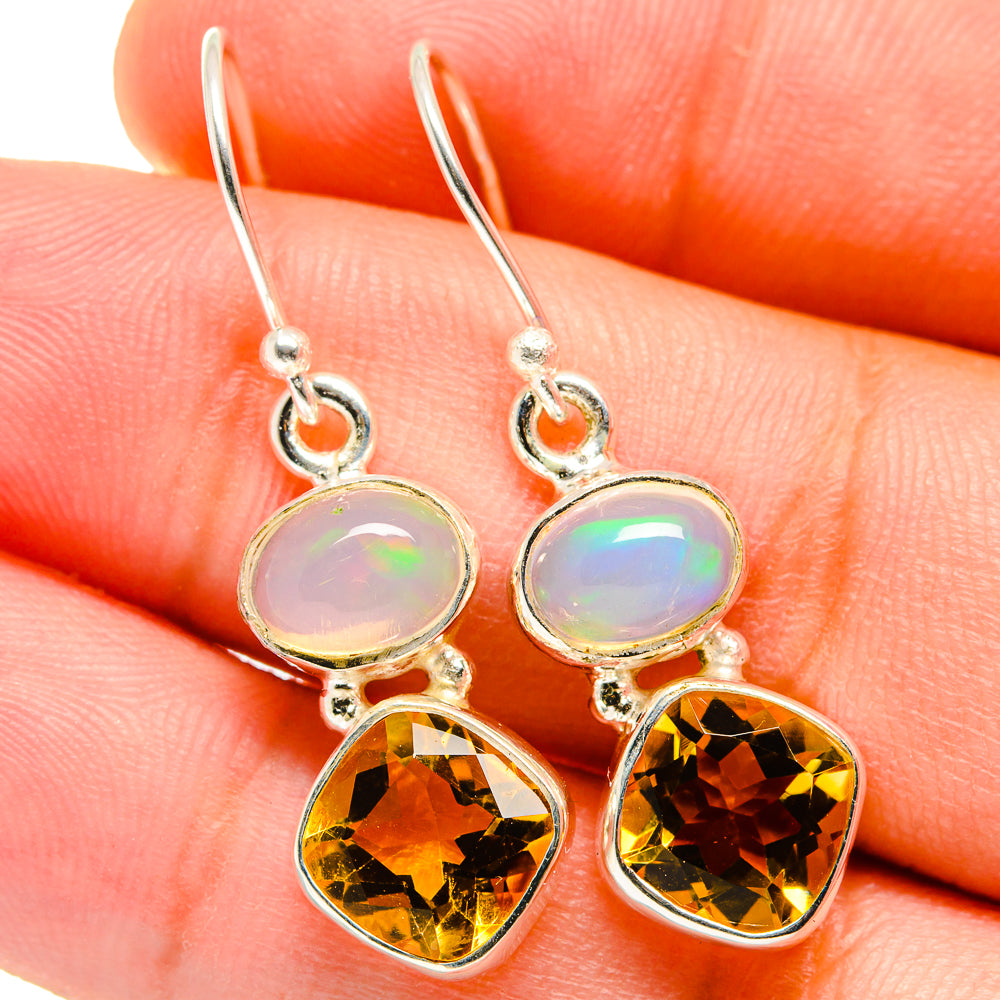 Citrine Earrings handcrafted by Ana Silver Co - EARR421361