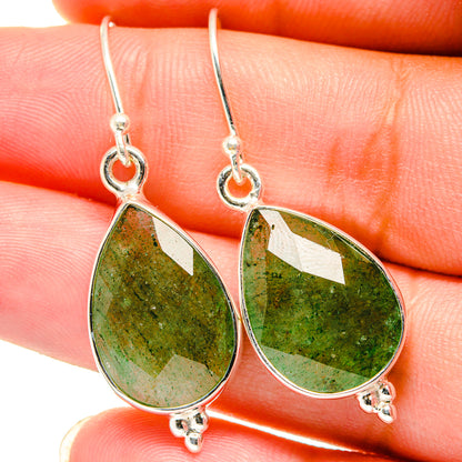 Green Aventurine Earrings handcrafted by Ana Silver Co - EARR421365