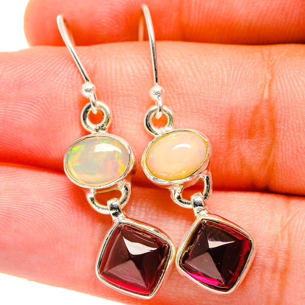 Garnet Earrings handcrafted by Ana Silver Co - EARR421381