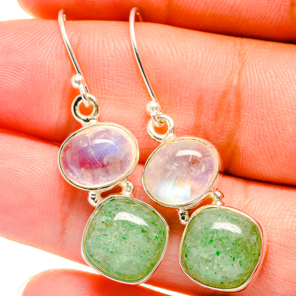 Green Aventurine Earrings handcrafted by Ana Silver Co - EARR421383