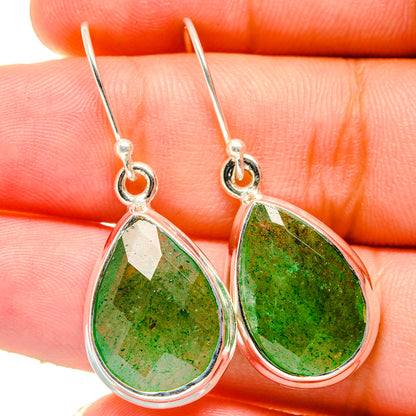 Green Aventurine Earrings handcrafted by Ana Silver Co - EARR421385