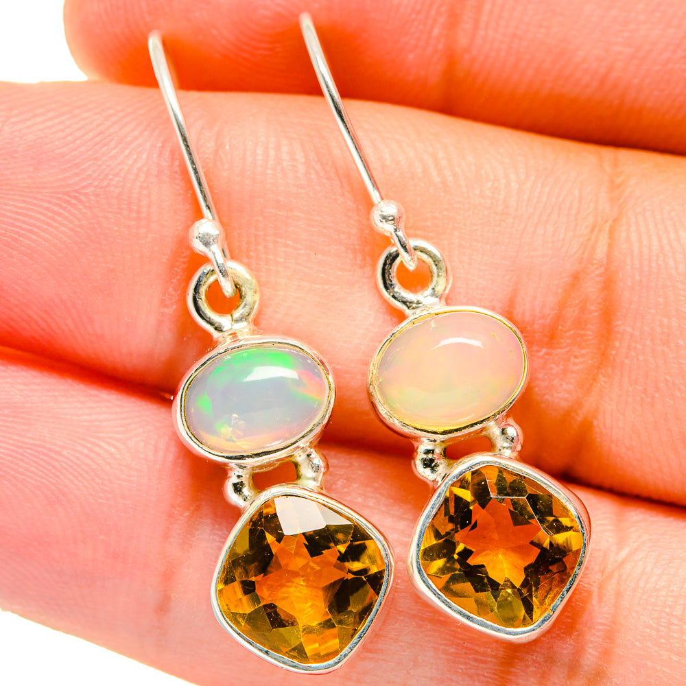 Citrine Earrings handcrafted by Ana Silver Co - EARR421386