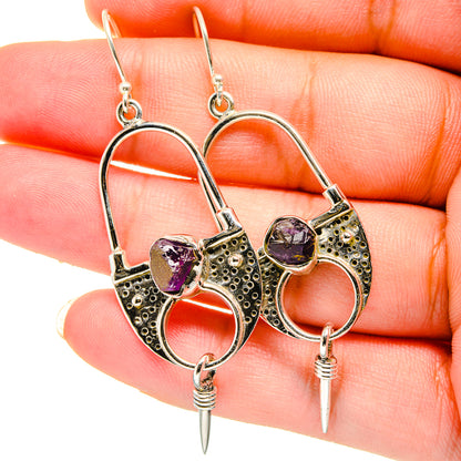 Amethyst Earrings handcrafted by Ana Silver Co - EARR421387